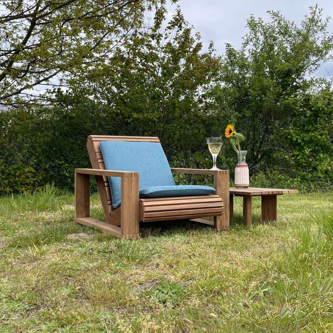 ZITTEM tuinstoel kussen in blauw