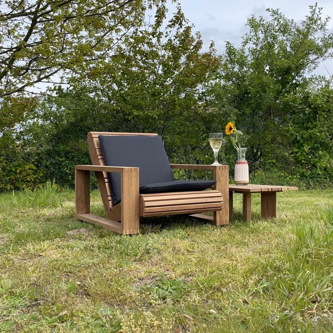 ZITTEM tuinstoel kussen in zwart